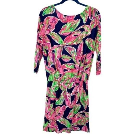 Lilly Pulitzer Cara Dolman Mini Dress Pink Blue - Picture 5 of 6